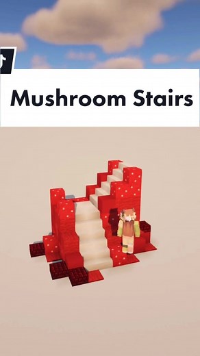 Creative Mushroom Stairs Design for your Minecraft World