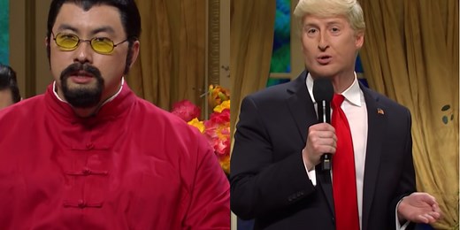'Steven Seagal and Donald Trump' raise money for Russian war effort in SNL skit