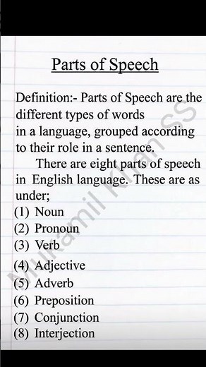 Parts of Speech in English Grammar | Easy Explanation for Beginners | English Speaking Basics