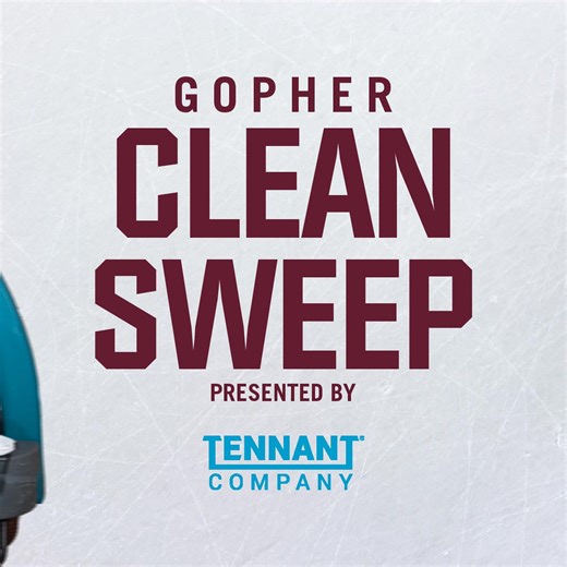 A Gopher Clean Sweep brought to you by Tennant Company! 🧹 | Minnesota Men's Hockey