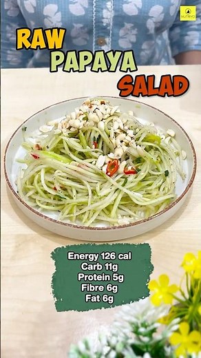 Raw Papaya Salad for weight loss | Easy High-Fibre Recipe