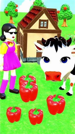 Scary Teacher and Cow so funny 🤣 Red peper ❤️ #funny #comedy #cartoon #scaryteacher3d #shorts