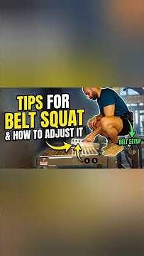 How to Adjust Your Belt Squat Machine Correctly