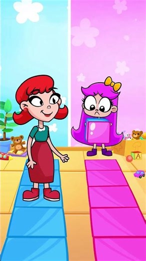 Mom vs daughter challenge! 🎲 Fun family playtime ideas #forkids #preschool #educational