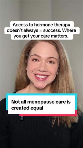 Access to hormone therapy is amazing — but not all menopause care is equal. The right provider, proper training, and thoughtful dosing make a huge difference. HRT isn’t one-size-fits-all, and you deserve evidence-based care that actually helps you feel better. Link in bio for trusted providers, including the company I use and trust, @MyMenopauseRx . #MenopauseCare #HormoneTherapy #HRT #MenopauseSupport #WomensHealth