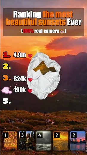 Ranking the Most Beautiful Sunsets Ever! 🌅✨