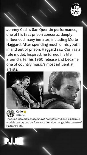 Johnny Cash's San Quentin performance, one of his first prison concerts, deeply influenced many