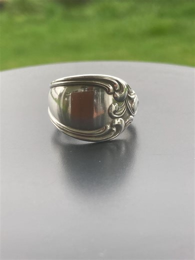 Spoon Ring Size 9.75 Vintage Silver Plated - Etsy