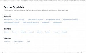 Tableau Templates - Light