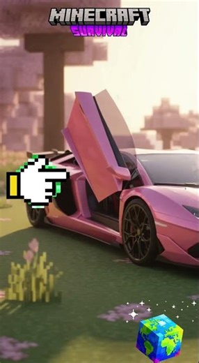 part 13 lamborghini in minecraft 😍😮😔 #earth #jump #mrbeast #viral#minecraft #roblox