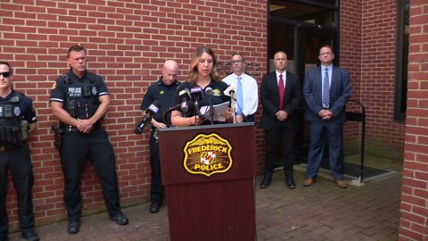 Press Conference: Police officer charged with child sex crimes