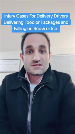 If a delivery driver were to be dropping off food or a package to a person or a business and a slipping phone ice on that property if they are entitled workers comp benefits and they can have a worker's comp injury claim and they can also potentially have an injury claim against the owner of the property who did not make sure the property was safe enough, ultimately causing their injuries. #Ice #Accident #DeliveryDriver #lawyersoftiktok