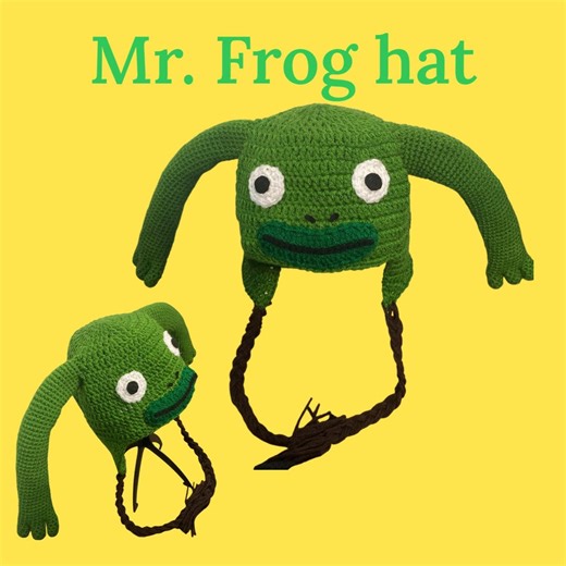 Mr. Frog Hat - Etsy
