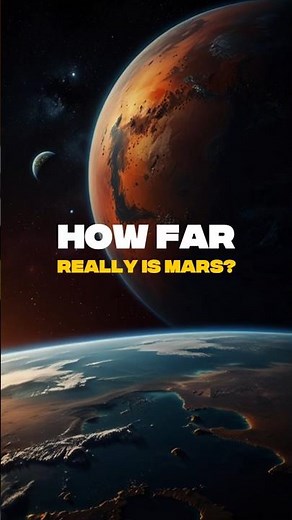 The Shocking Distance Between Earth and Mars Explained! #facts #space
