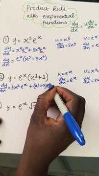 Differentiate these exponential functions using PRODUCT RULE #alevelmaths #mathsshorts