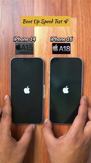 iPhone 14 Vs 16 Boot Up Speed Test