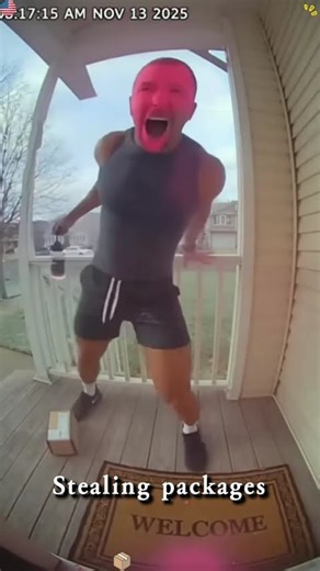 Porch exploding package box with glitter🏳️‍🌈✨🦄#porchpiratecaught #glitter #package #prank #fyp