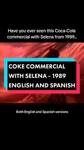 Selena Quintanilla Coca Cola Commercial 1989