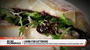 7.1K views · 53 reactions | Eric Kim’s turkey sandwich with savory blueberry jam is the perfect recipe to use up Thanksgiving leftovers. The dish is one of more than 20,000 recipes found on NYT Cooking. | CBS Mornings | Facebook