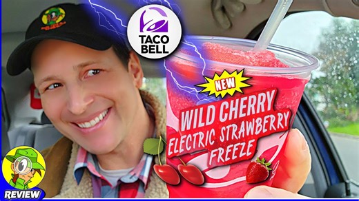 Taco Bell® Wild Cherry Electric Strawberry Freeze® Review