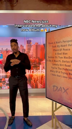 Just did an interview with NBC about the New Album 😱🙏🏾♥️🔥 God is good! From A Man’s Perspective out now…#dax #NBC #reels | Daniel Dax