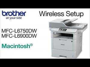 Installing on a wireless network - MFCL6900DW - Macintosh® Version