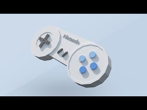 Blender Tutorial: Low Poly Game Controller