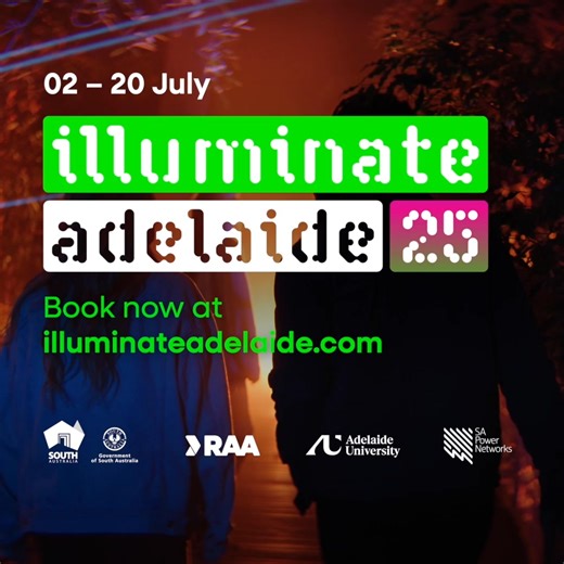 Illuminate Adelaide 2025 is on now! 🤩 Discover light installations, drone shows, music festivals and more. | Illuminate Adelaide