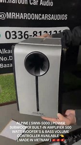 19K views · 90 reactions | Original #alpine ( Sww-5000 ) Power #Subwoofer Built-in #amplifier 500 Watt Woofer's & Bass Volume Controller AVAILABLE  ( Made In Vietnam )  Order Now Whatsapp 0336-8121213 | Genuine Japani Cars Audios | Facebook