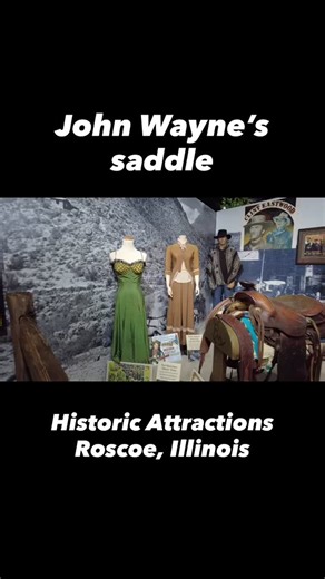 3.6K reactions · 105 shares | Here is John Wayne’s saddle at Historic Attractions Museum in Roscoe, Illinois #johnwayne #westerns #hollywood #film #museums | Freyzel Productions | Facebook