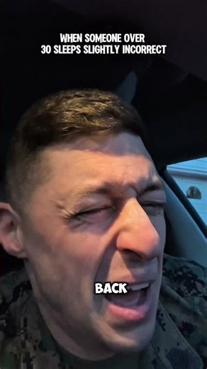 Sleeping wrong in your 30s