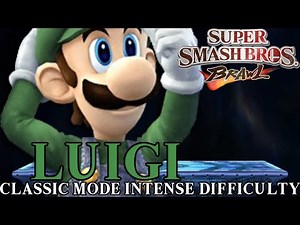 Super Smash Bros. Brawl: Classic Mode - Intense Difficulty with Luigi (No Continues)