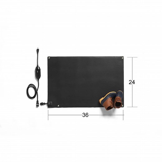 Heated Snow Melting Entrance Mat - Small - 24"x36"