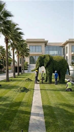🐘 From Empty Lawn to Living Masterpiece 🌿✨