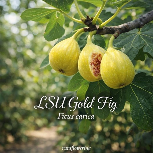 LSU Gold Fig Tree Live Plant, Sweet Golden Fruit Heavy Bearing Hardy Fig - Etsy