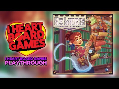 Ex Libris (Revised - 1st Play) Playthrough / 4p Board Game Game Play