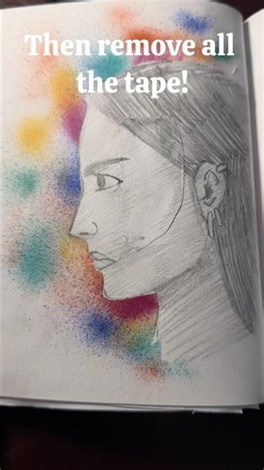 How to get the spray paint effect:) #drawing #spraypaint #tutorial #art