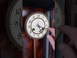 Antique Junghans regulator wall clock with pendulum, 1890-1910,