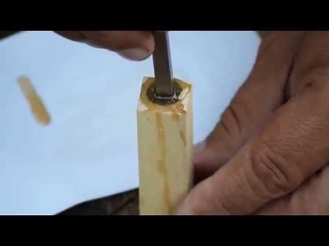 Making the best striker for your ferro rod or firesteel , A High Speed Steel striker.