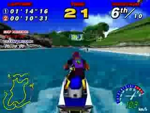 Model 2 Emulator Wave Runner Gameplay (Novice)