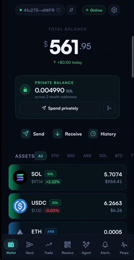We made offline payments possible over sms. Sending crypto like btc, eth, sol, ton and stablecoins like usdt without internet using our android app and even via sms so any phone worksNow we have taken it up a notch by introducing private payments.You can toggle privacy mode in our app and transfers between offchain wallets are now fully private. To use it on iphones via sms you can use the command "private send 1 sol wallet address"We also introduced a big feature for all sms users. Typing walle