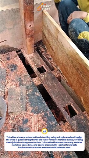 Traditional Mortise Slot Cutting with a Simple Woodworking Jig