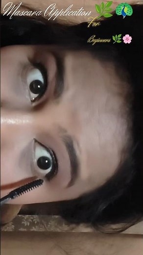 How to apply mascara like a pro quickly🦚🌿#youtube #ytshorts #mascara