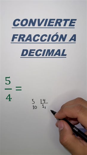Convierte FRACCIONES a DECIMALES en segundos 🤯➗➡️🔟🔥