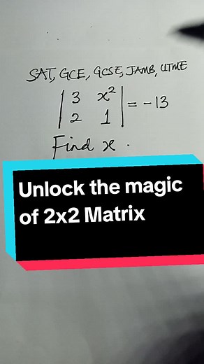 Unraveling Post UTME & JAMB Standard of Question with 2x2 Matrix
