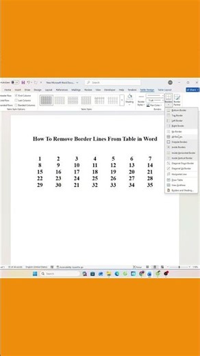 How to Remove Table Borders in Microsoft Word (Quick & Easy)