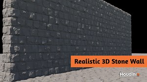 Realistic 3D Stone Wall Using Texture Maps | SideFX