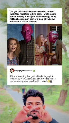 Elizabeth Olsen’s Epic Pink Vision Cry Scene!