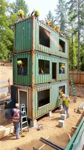 见证集装箱改造全过程，造型自由颜值逆袭太惊艳💯 #集装箱房屋 #集装箱别墅 #集装箱设计 #集装箱生活