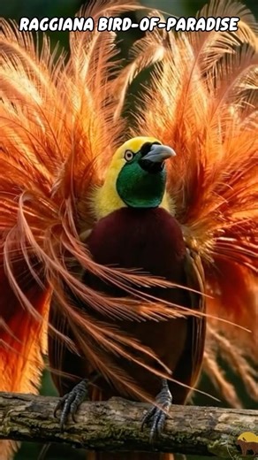 Raggiana Bird of Paradise in Papua New Guinea Rainforest